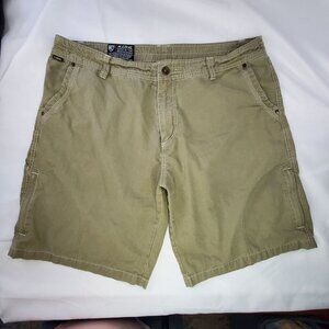 Kühl Mens Cargo Shorts Size 40 Khaki Outdoor Hiking Ripstop Utility Gorpcore